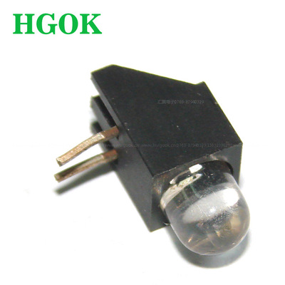 5mm斜方座Φ5二极管尼龙灯座斜边指示灯方形灯座|ms