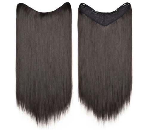 Manufacturer wholesale sales one-piece V-shaped women's wig, U-shaped invisible upgraded wig hair extensions