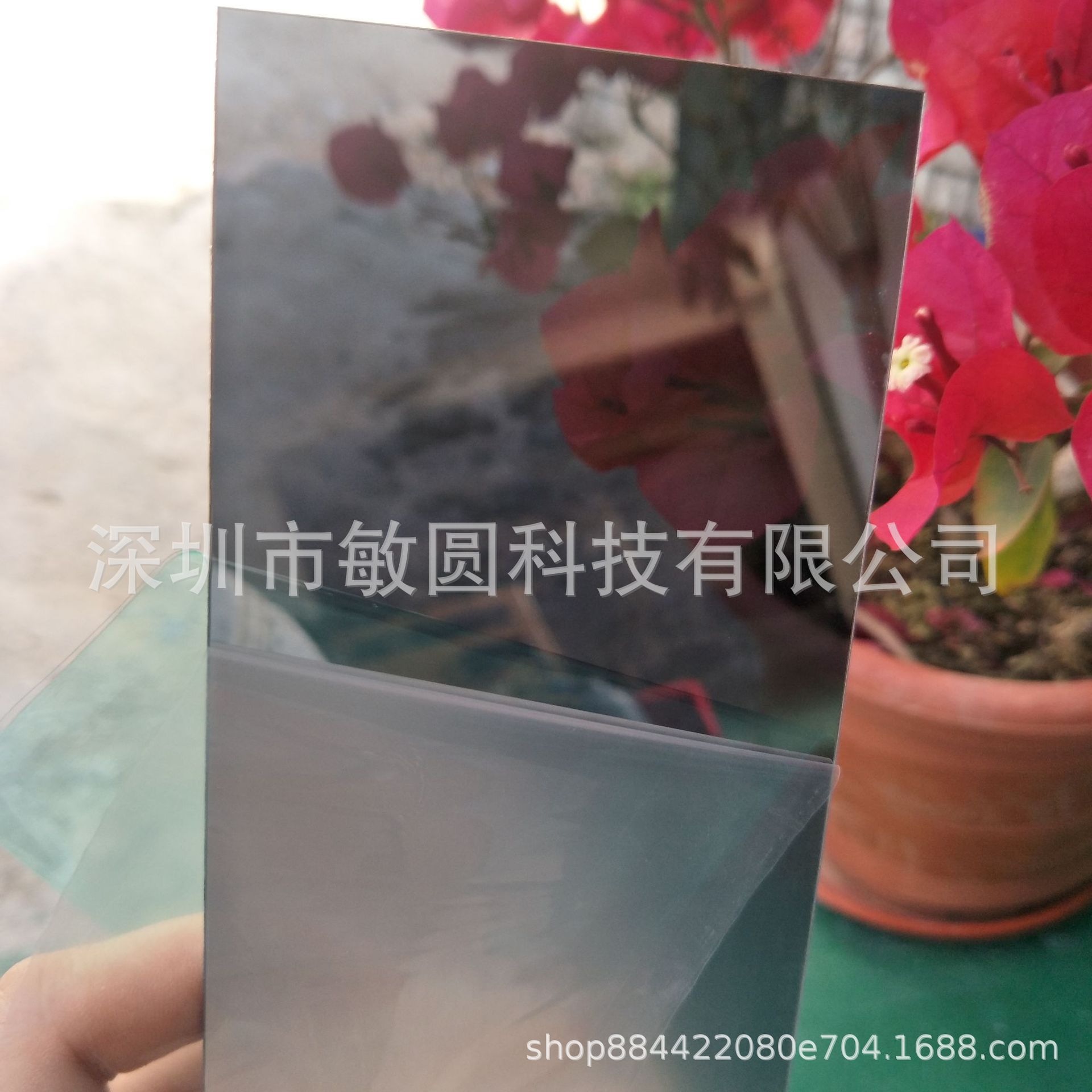 PC半透镜片 亚克力半透镜片 真空镀铝银色半透光镜片茶色PC片板材