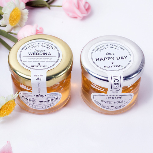 Honey Honey 28g Bottle - Wedding Celebration Honey, Wedding Honey for Marriage, Small Bottle for Wedding Favors and Gift Backs