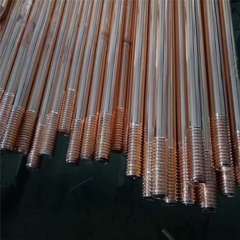 现货垂直镀铜螺纹接地棒 接地极 接地棒螺纹连接器 钻头 驱动器