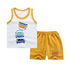 Children's vest, set, summer tank top, T-shirt, shorts, Korean style, children's clothing