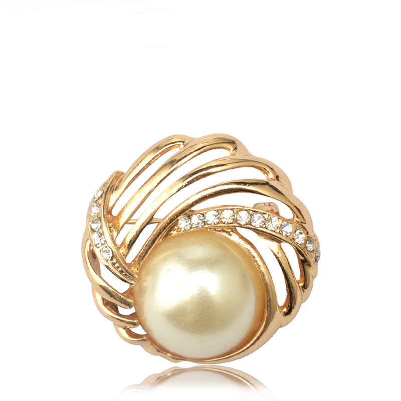 Elegante spilla con perle da donna gioiello in lega alla moda_voghion.com