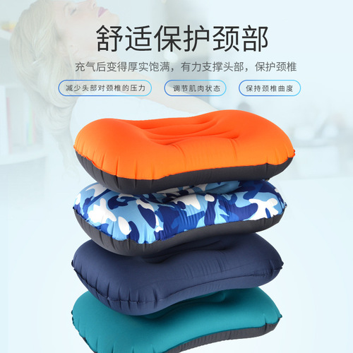 Outdoor indoor nap travel TPU travel inflatable pillow lumbar pillow inflatable blow pillow air pillow lumbar pillow