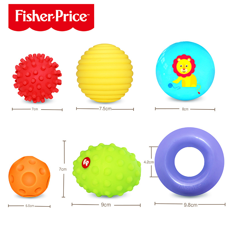 Chentai 6-in-1 baby hand grasping ball tactile perception ball grasping sense training toy ball massage ball set