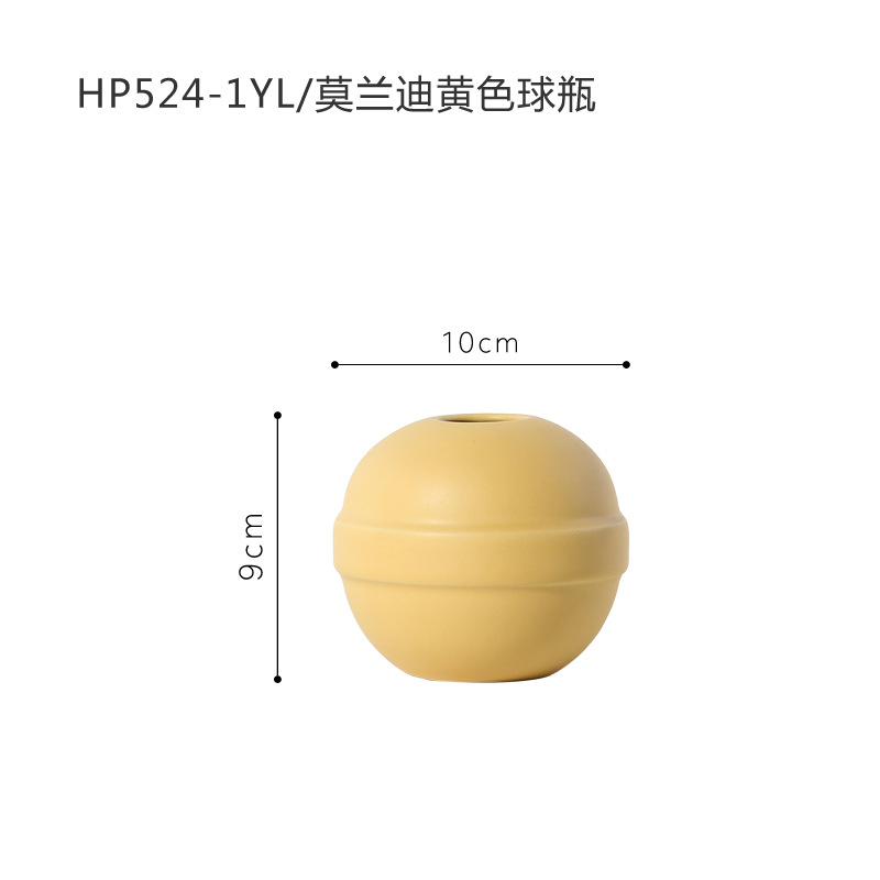 INS Nordic Americana Morandi florero de cerámica color moderno minimalista salón decoración al por mayor