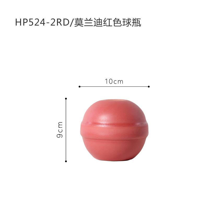 INS Nordic Americana Morandi florero de cerámica color moderno minimalista salón decoración al por mayor