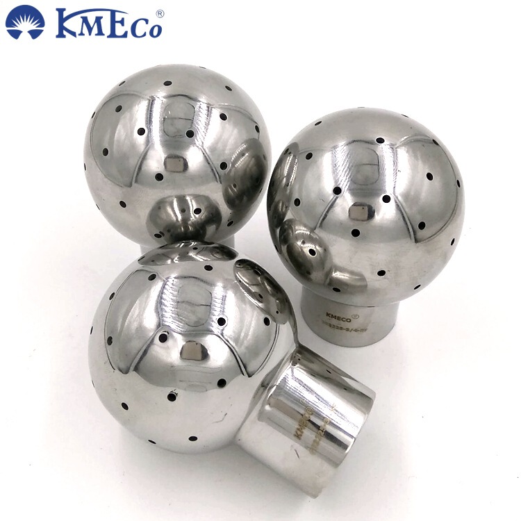 KMECO cleaning nozzle fixed spray ball low pressure washing tank tank cleaning ball 360 degree no dead angle cleaning ball