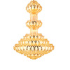 Golden ceiling lamp, crystal pendant for living room for country house, hotel lights