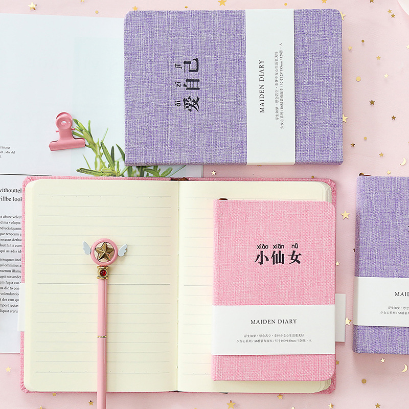 Creative hand Ledger diary notebook cloth small fresh student stationery notepad large small wholesale