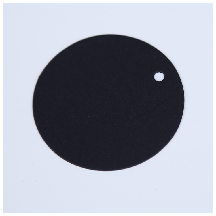 现货空白服装吊牌定做吊粒定制牛皮纸圆形标签纸订制特种纸制作