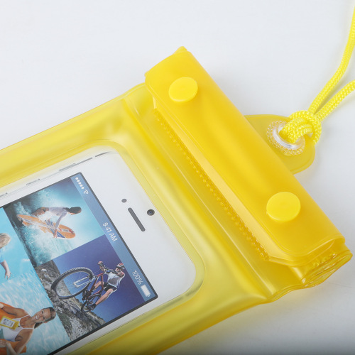 Inflatable mobile phone waterproof bag high quality environmentally friendly PVC waterproof bag deep diving IPX7 waterproof with printable LOGO