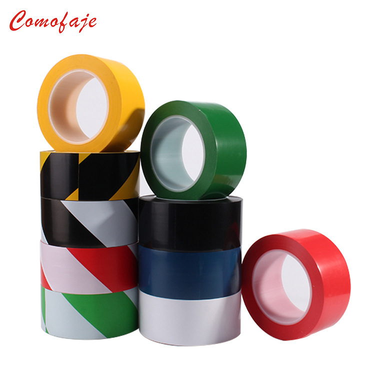 pvc警示胶带 黑黄  地板警示胶带标识胶带厂家