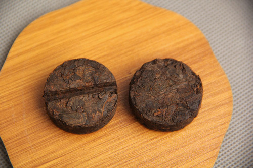 Chen Xiang Pu-erh Tea 2003 Production Mini Cake Gold Brick Aromatic Pu-erh Dark Tea Jue Character Mini Gold Brick