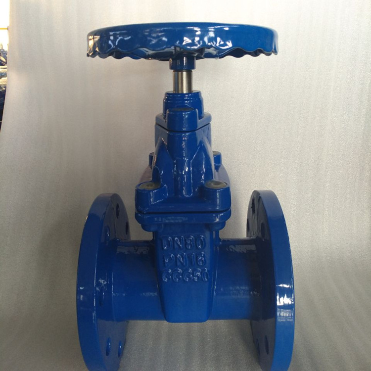 重体暗杆 弹性座封闸阀  手动法兰 软密封闸阀 DN100