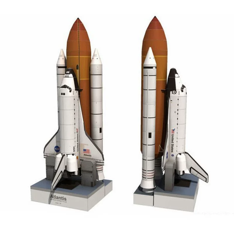 П paper model 1: 150 Atlantis Aerospace handmade space rocket DIY
