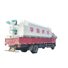 散装饲料罐 鸡鸭猪粉颗粒饲料运输车 龙泰饲料罐车