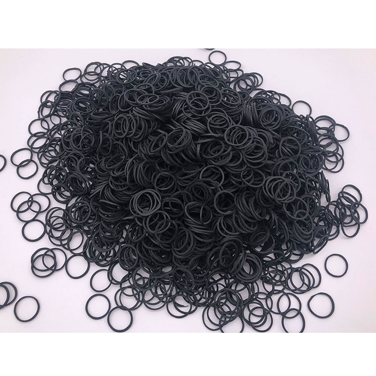 批发越南越意黑色小胶圈橡皮筋橡胶圈发圈牛筋发绳1斤牛筋圈直销