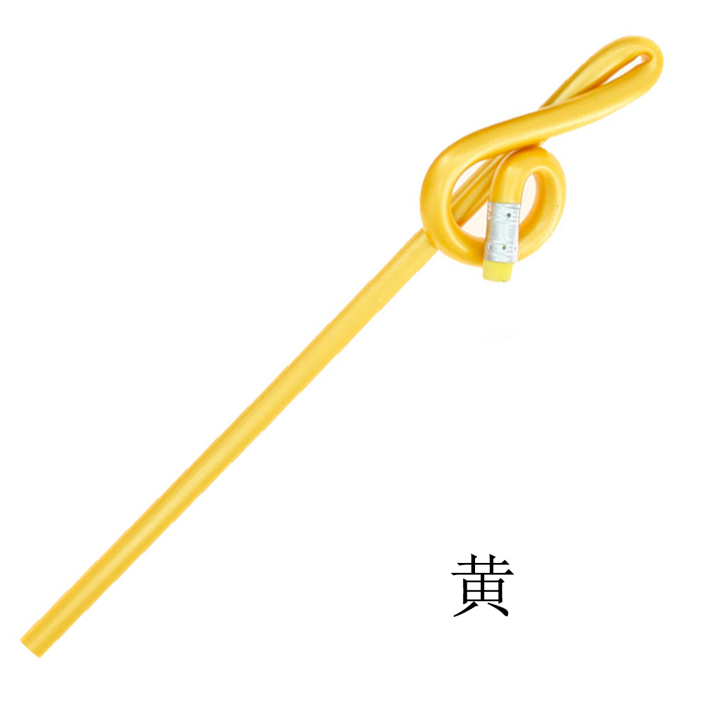 Fábrica al por mayor música regalo creativo lápiz música regalo UE plástico imitación madera alta nota lápiz