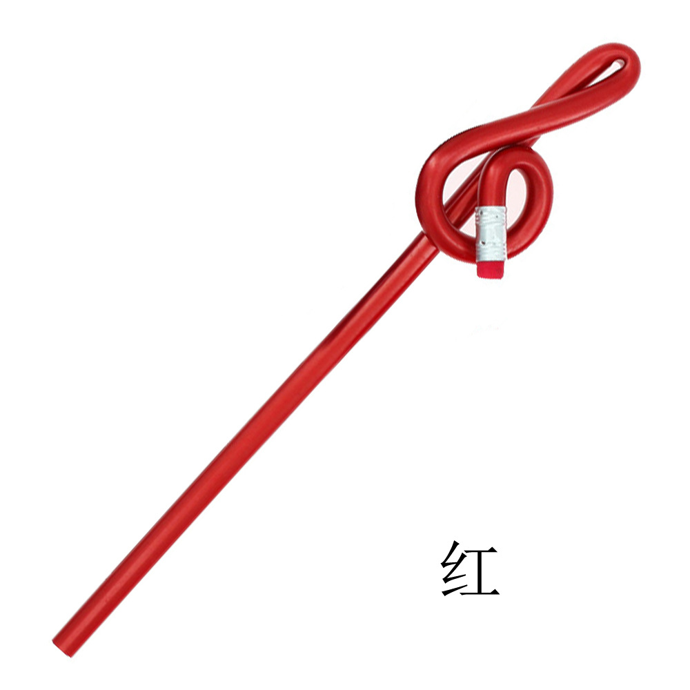 Fábrica al por mayor música regalo creativo lápiz música regalo UE plástico imitación madera alta nota lápiz