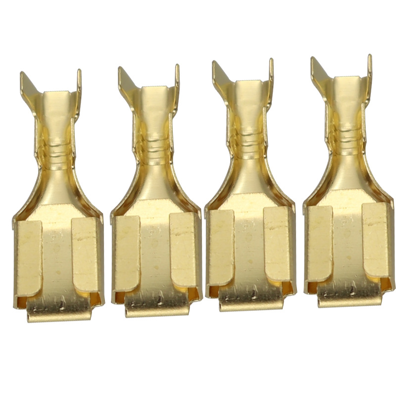 6.3四方插簧汽车摩托车接线端子接插件全铜连接器DJ621-6.3A-B