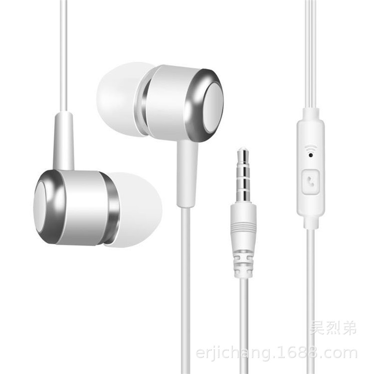 Auriculares bajos controlados por cable de cristal de fábrica con auriculares controlados por cable de interfaz de 3,5mm maitong
