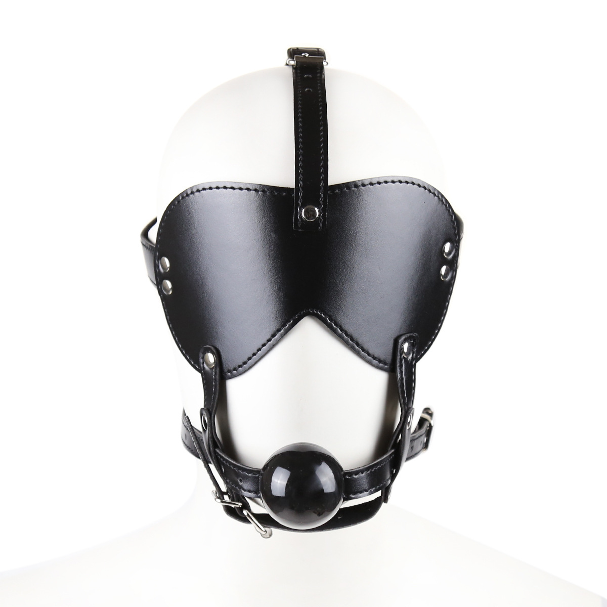 Adultos suministros carácter juego máscara de ojos boca plug combinación traje arnés Chaffe chaffle rendimiento SN235