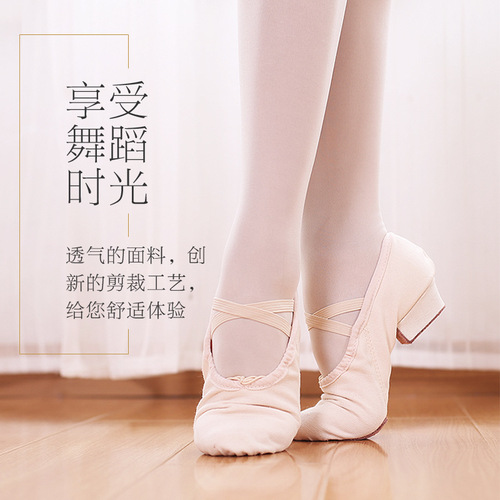 Dance shoelaces and soft-soled canvas teachers' shoes, belly dance shoes, body etiquette training shoes, adult ballet shoes, cross-border