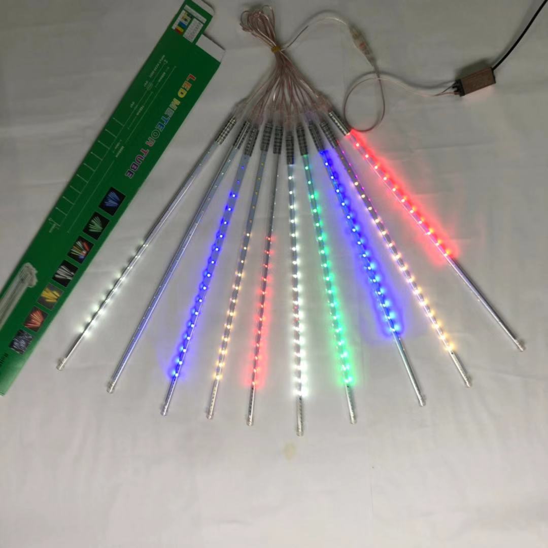 새로운 유성 조명 야외 조명 LED 유성 샤워 조명 휴일 크리스마스 트리 장식 조명 유성 튜브