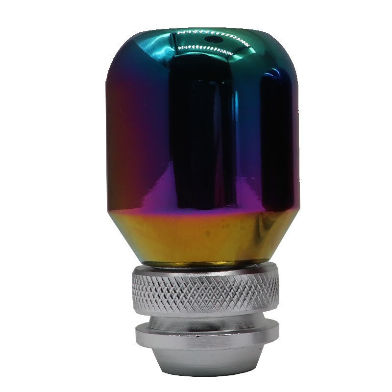 Directo de fábrica modificación del coche retráctil cabeza de cambio universal cabeza de palo extensible palanca de cambio de aleación de aluminio esmerilado