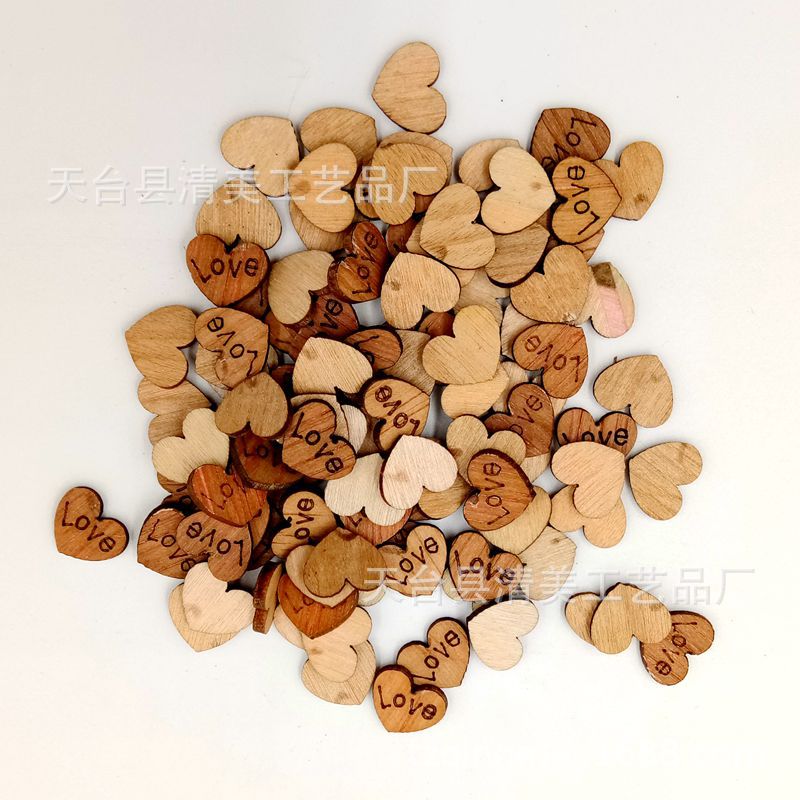 Love Wood Butte versión de caoba love botón grande en forma de corazón ojo sin botón 100/50 un paquete