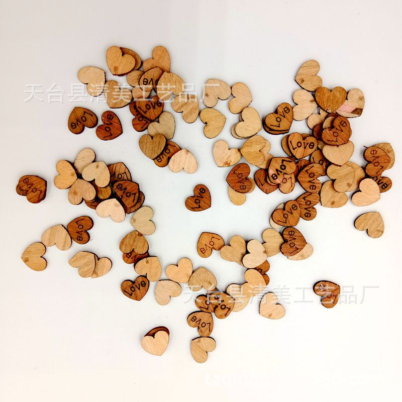 Love Wood Butte versión de caoba love botón grande en forma de corazón ojo sin botón 100/50 un paquete