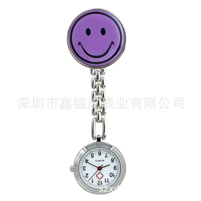 Multicoloured creative waterproof pocket watch for students accessory for nurses, simple and elegant design