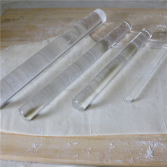 Cross-border crystal acrylic rolling pin large dumpling wrapper household small soft clay baking rolling pin