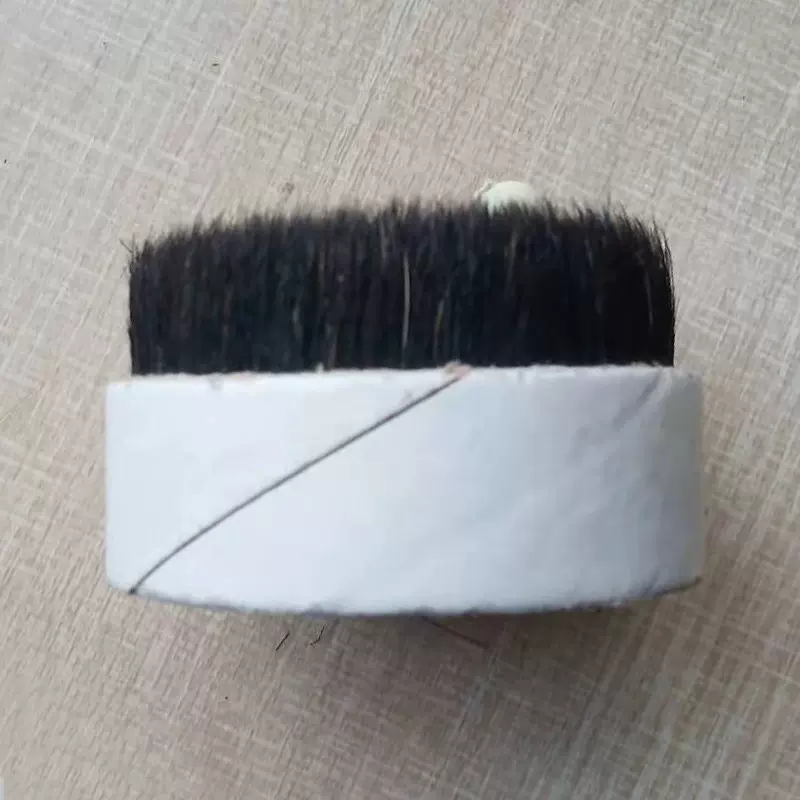 现货批发32mm自然黑30分-90分动物毛 猪鬃毛 工厂制刷毛 样品链接