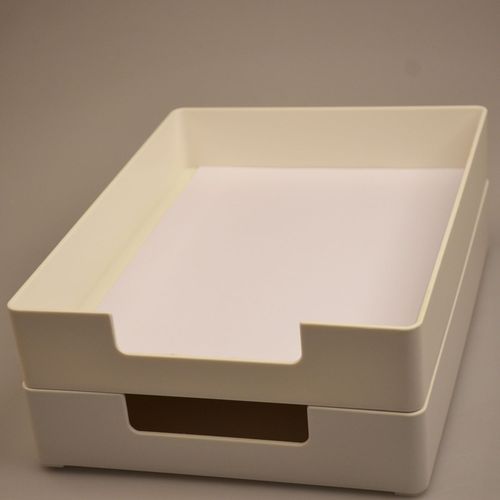 File Storage Box Large Capacity Stacking Storage A4 Paper Partitioned Shelf Desk Organization Set