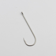 Tube-paid fishhook with holes in bulk barbed long-handled sea fishing hook with extended straight handle filament live bait black sea bream sea carp sandworm hook