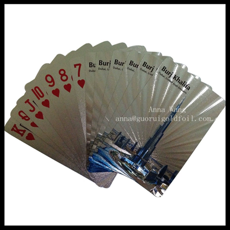 Золотая фольга игральные карты самые продаваемые подарки Золотой Оманский нож Дубайский покер обрабатываемый местный золотой покер