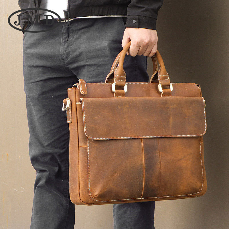 Leather shoulder bag