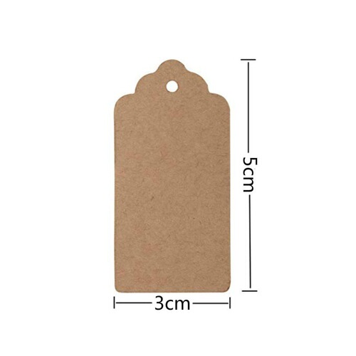 Kraft Paper Gift Tags Blank Gift Tags Hang Tag Labels with 20 Meters Jute Twine Tags Price Tags