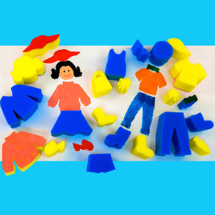 Preschool Kindergarten DIY painting sponge seal