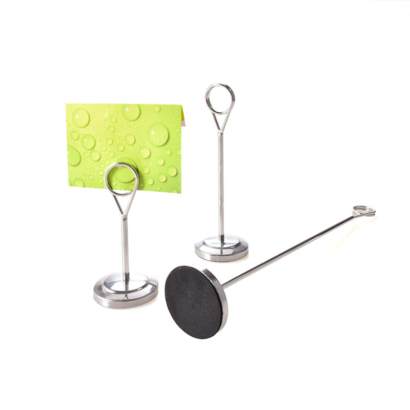 Boda Hotel banquete restaurante Acero inoxidable menú titular vertical autoservicio menú Tabla titular de la tarjeta suministro directo de fábrica