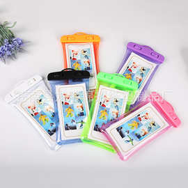 厂家可定PVC手机充气囊防水袋游泳漂流手机袋TPU潜水防水套现货