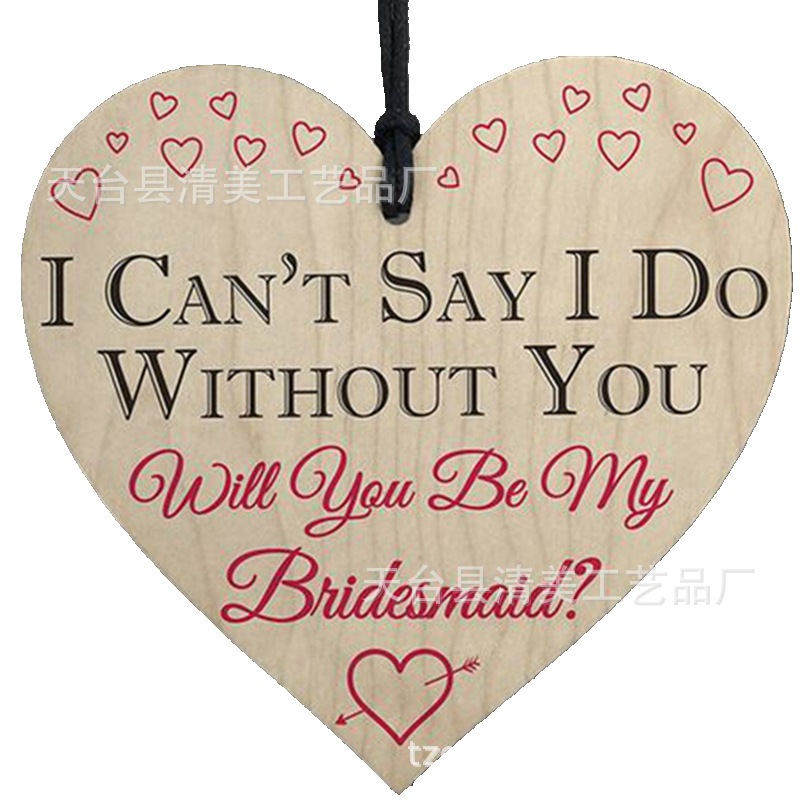 Rojo una flecha a través del amor amor amor pieza de madera colgante de madera corazón de melocotón de madera de bricolaje 1 paquete