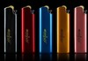 Disposable plastic advertisement straight into the lighter custom LOGO wholesale five -color metal windproof lighter bag