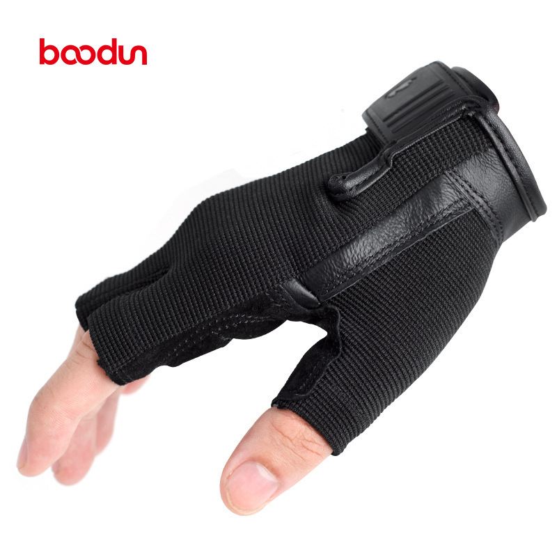 博顿新款男士护腕健身手套健身馆护手掌举重护手指训练护手