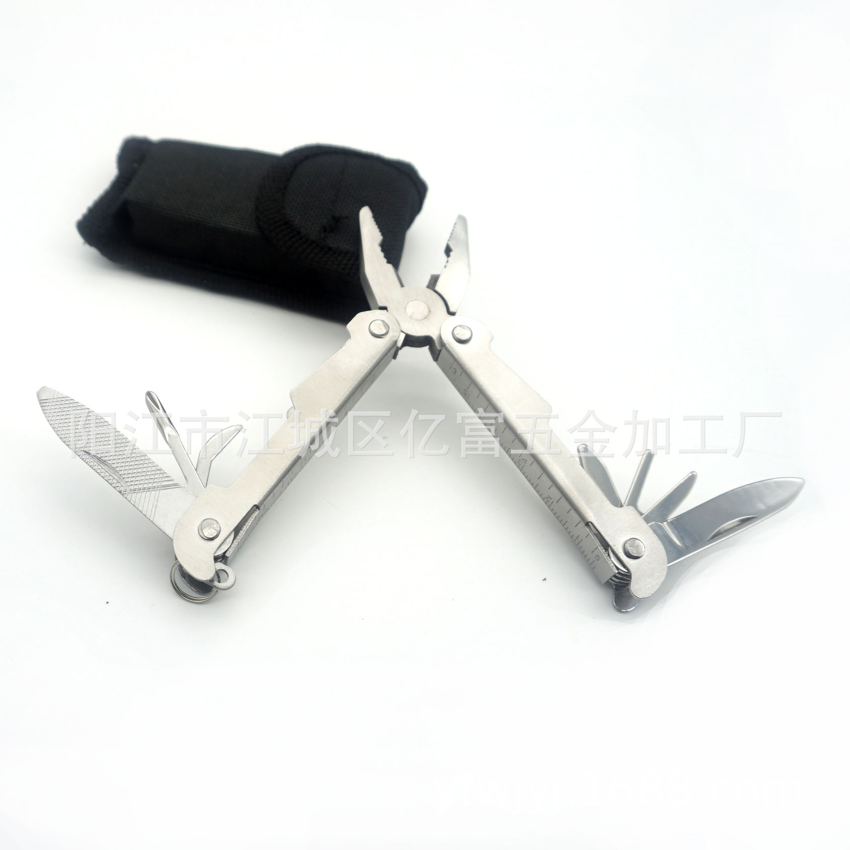 供应折叠钳子 小号凤尾钳 不锈钢凤尾全配件钳 礼品钳子