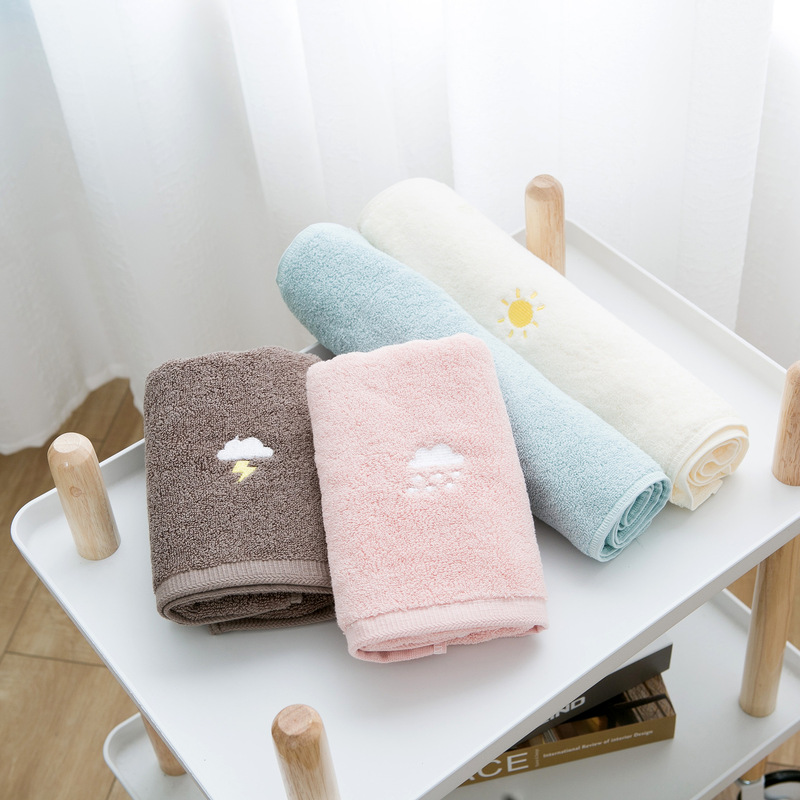 Factory direct cotton thickened embroidered towel ins style couple Hotel beauty salon gift welfare small fresh Factory direct cotton thickened embroidered towel ins style couple Hotel beauty salon gift welfare small fresh