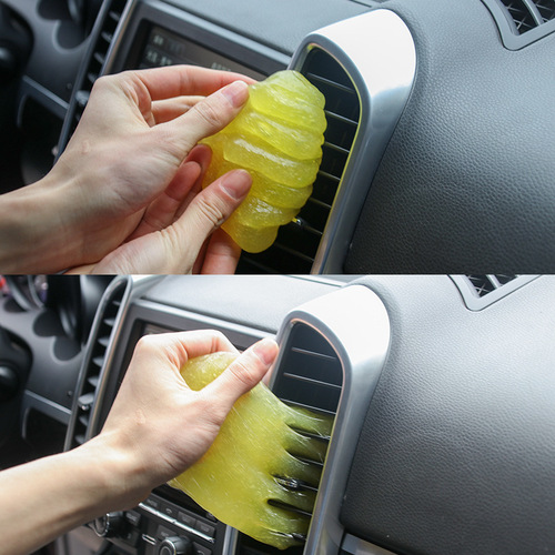 Car cleaning soft glue car supplies interior air conditioning outlet dust removal mud dust vacuum mud