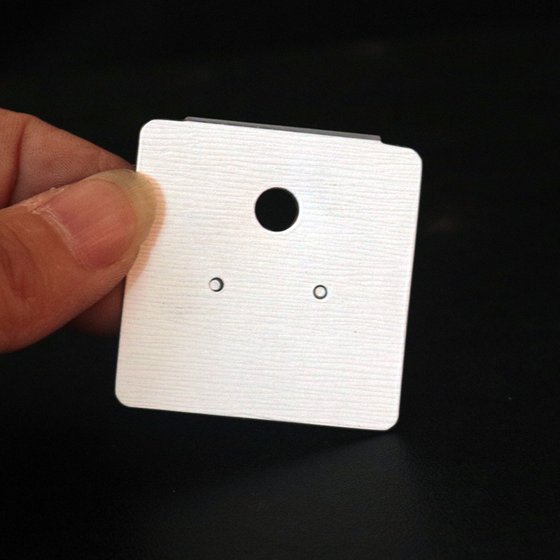 外贸耳环卡 塑料挂板PVC弯钩耳环卡片4*4.5空白无字耳环耳钉卡片